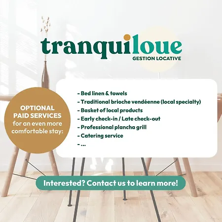 Apartament Tranquiloue - Cosy 15min Du Puy Du Fou Les Herbiers